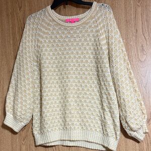 Lilly Pulitzer Cream Knit Sweater